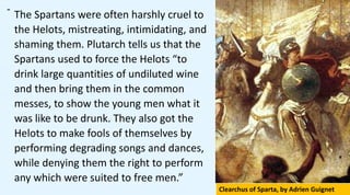 Helots Infinity Unique Spartan Warrior Culture and History, Plutarch’s Life of Lycurgus ...