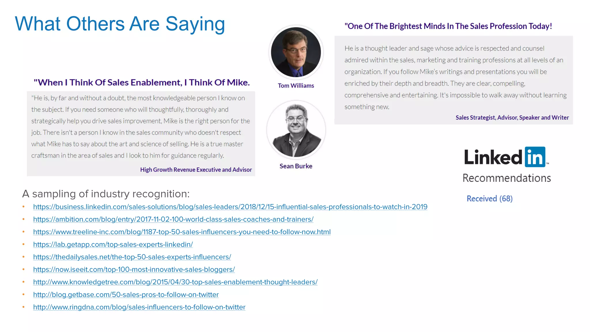 57
What Others Are Saying
•
•
•
•
•
•
•
•
•
 