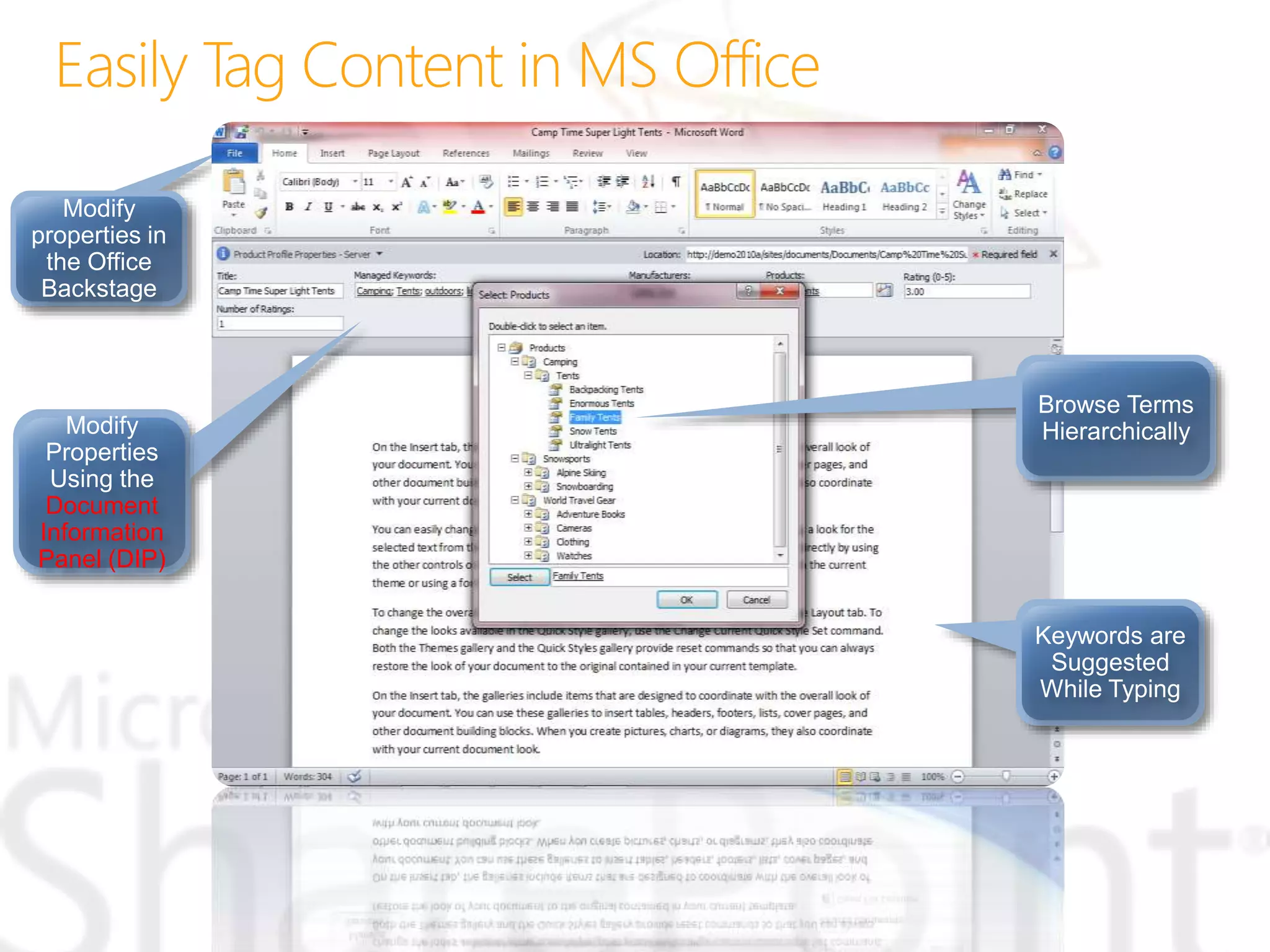 Document
Information
Panel (DIP)
 