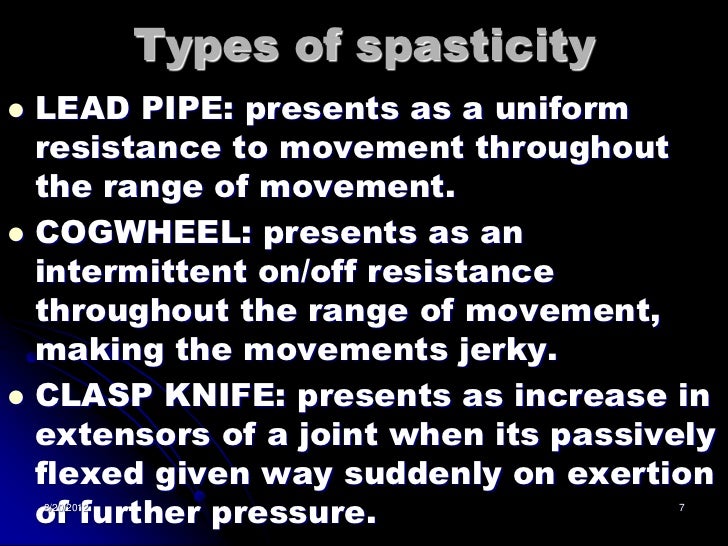 Spasticity after stroke