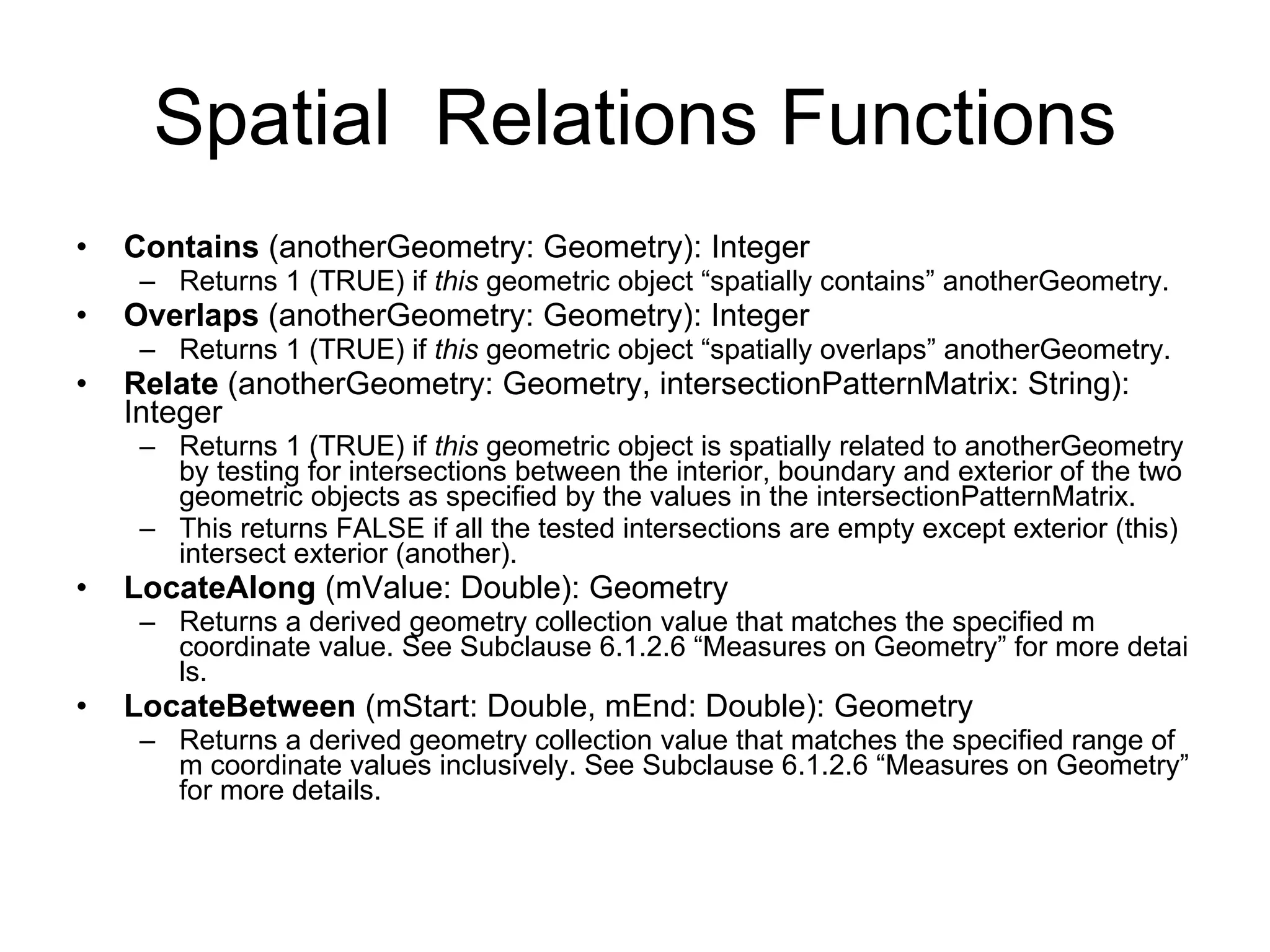 Spat db 5 spatial operation ppt geography science