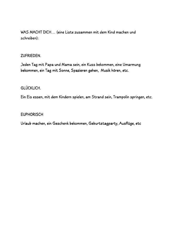 Was macht dich glücklich Liste? Was macht dich glücklich Liste?
