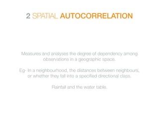 Spatial analysis and Analysis Tools | PDF
