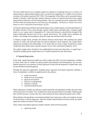 Spatial analysis of house price determinants | PDF