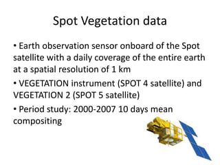 Spatio-temporal analyses of primary production