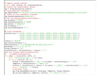Spatio-temporal analyses of primary production