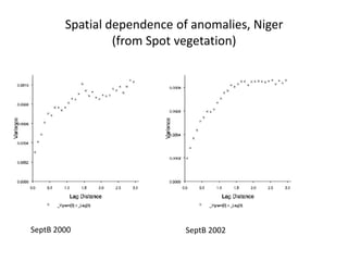 Spatio-temporal analyses of primary production