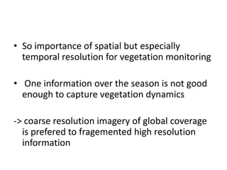 Spatio-temporal analyses of primary production