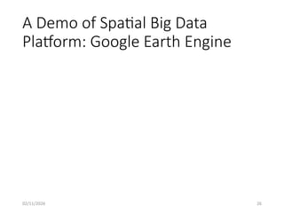 Computational Techniques on Spatial Big Data | PPTX