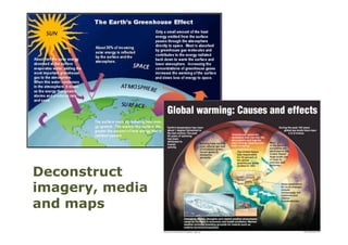 Deconstruct
imagery, media
and maps
 