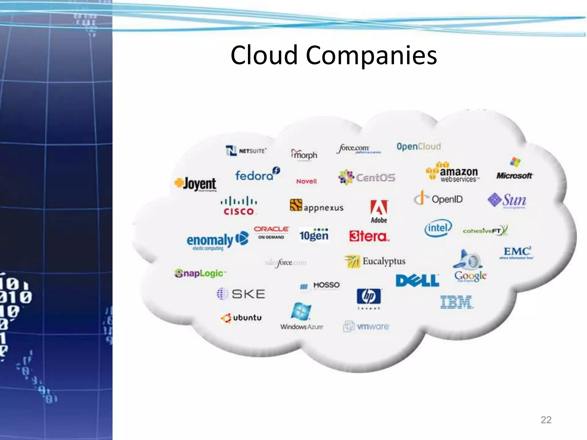 Cloud Companies




                  22
 
