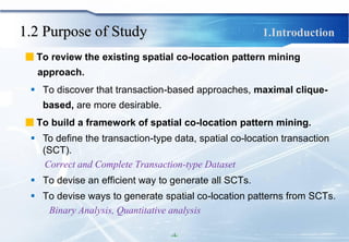 Spatial co location pattern mining | PPT