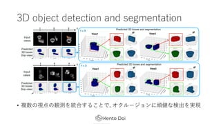 3D object detection and segmentation
? }ҕQyyϤ뤳Ȥ, `BʗʳgF
 