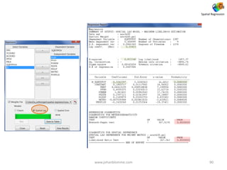 Spatial Regression Methods Spatial data analysis | PDF