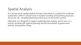 Spatial Data Analysis .pptx by Ms. Kritiza Sharma | PPTX