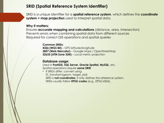 Srid Rrid spatialdatabasemangementsudyherdefe.pptx