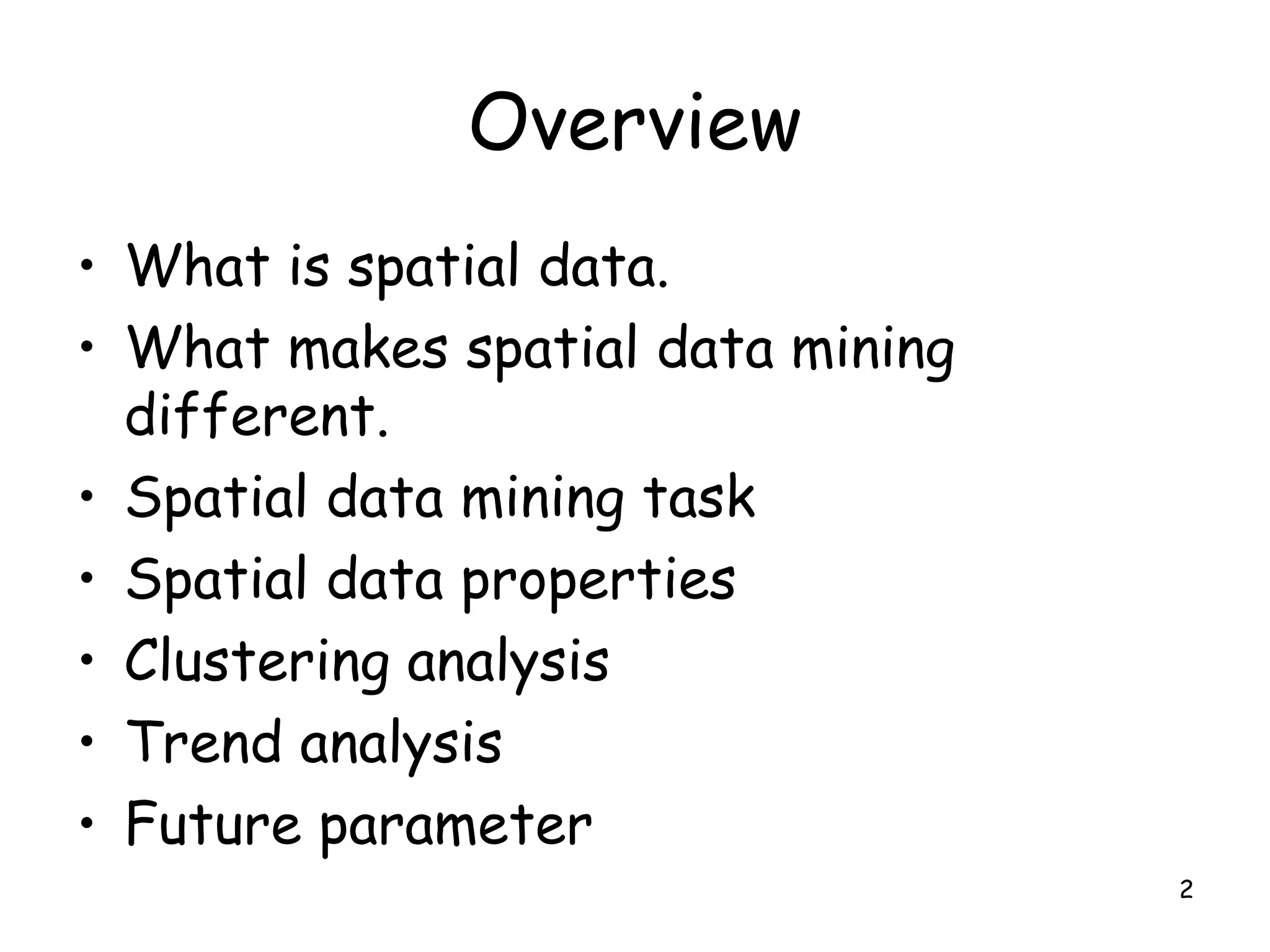 Spatial data mining | PPT
