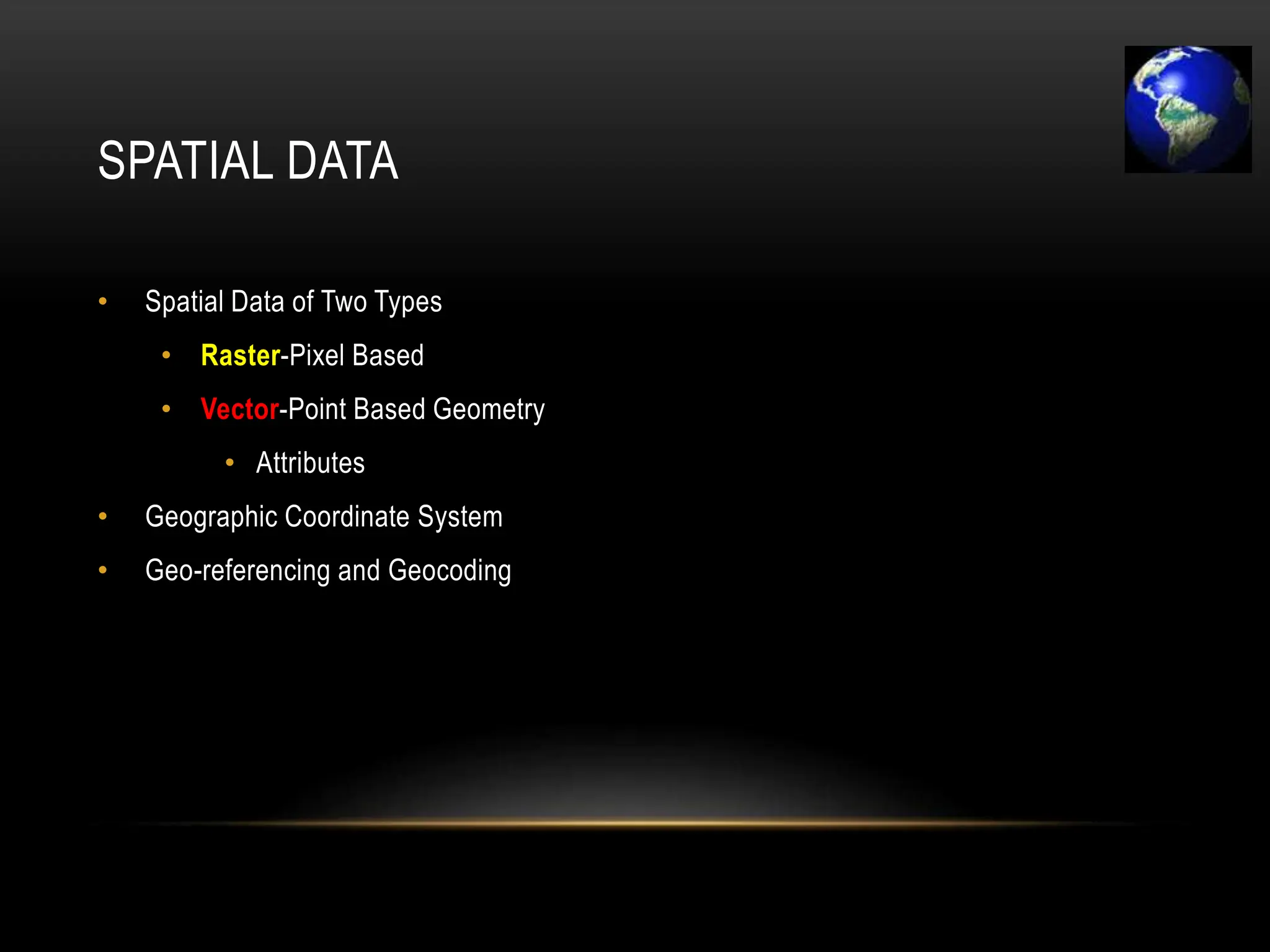 Spatial Data types and acquiring consideration.pptx