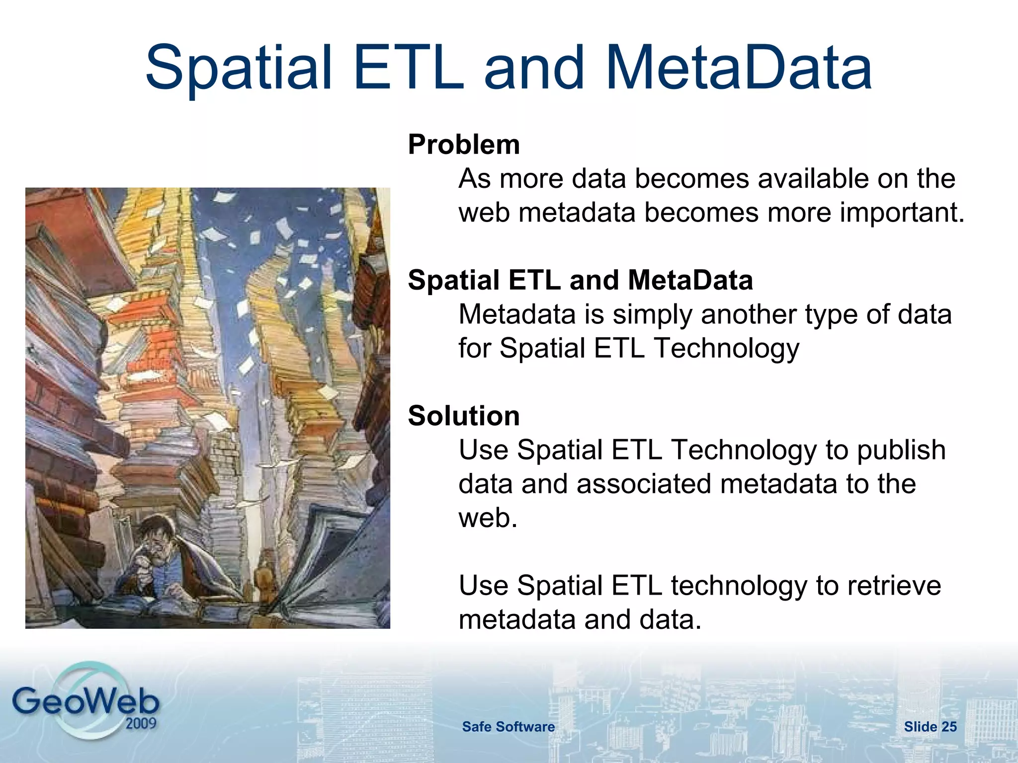 #3 – Spatial ETL and Data Validation Slide  Solution Spatial ETL Server technology enables users to validate data from the field. 