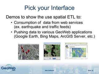 Spatial ETL For Web Services-Based Data Sharing | PPT