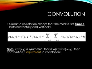 Spatial filtering using image processing | PPT