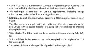 spatial_filtering fundamentals from textbook | PPTX