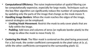 spatial_filtering fundamentals from textbook | PPTX