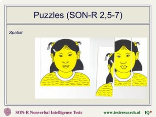 Puzzles (SON-R 2,5-7)
Spatial
 