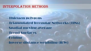 Spatial interpolation techniques | PPT