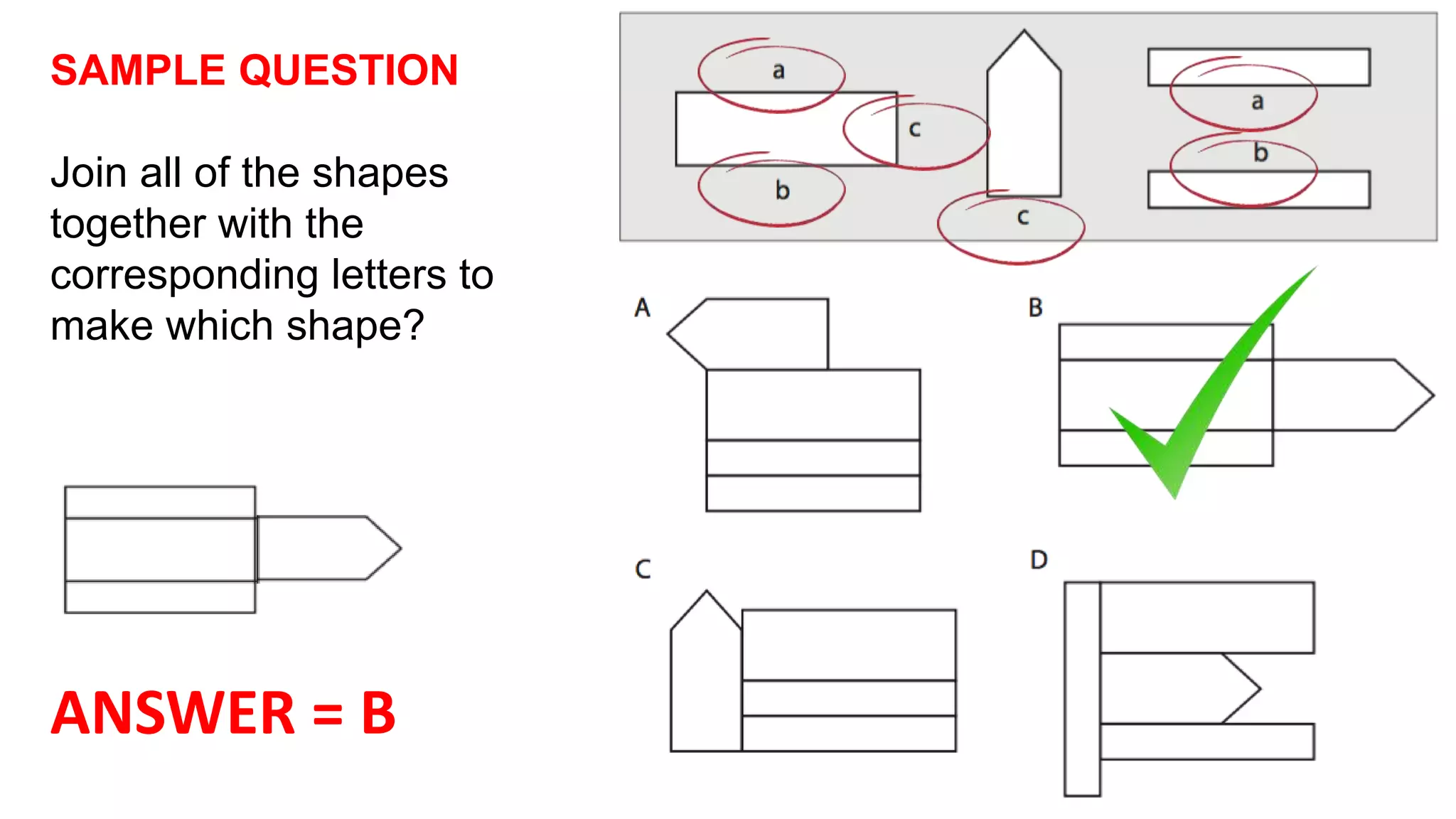 Spatial reasoning test questions and answers ppt