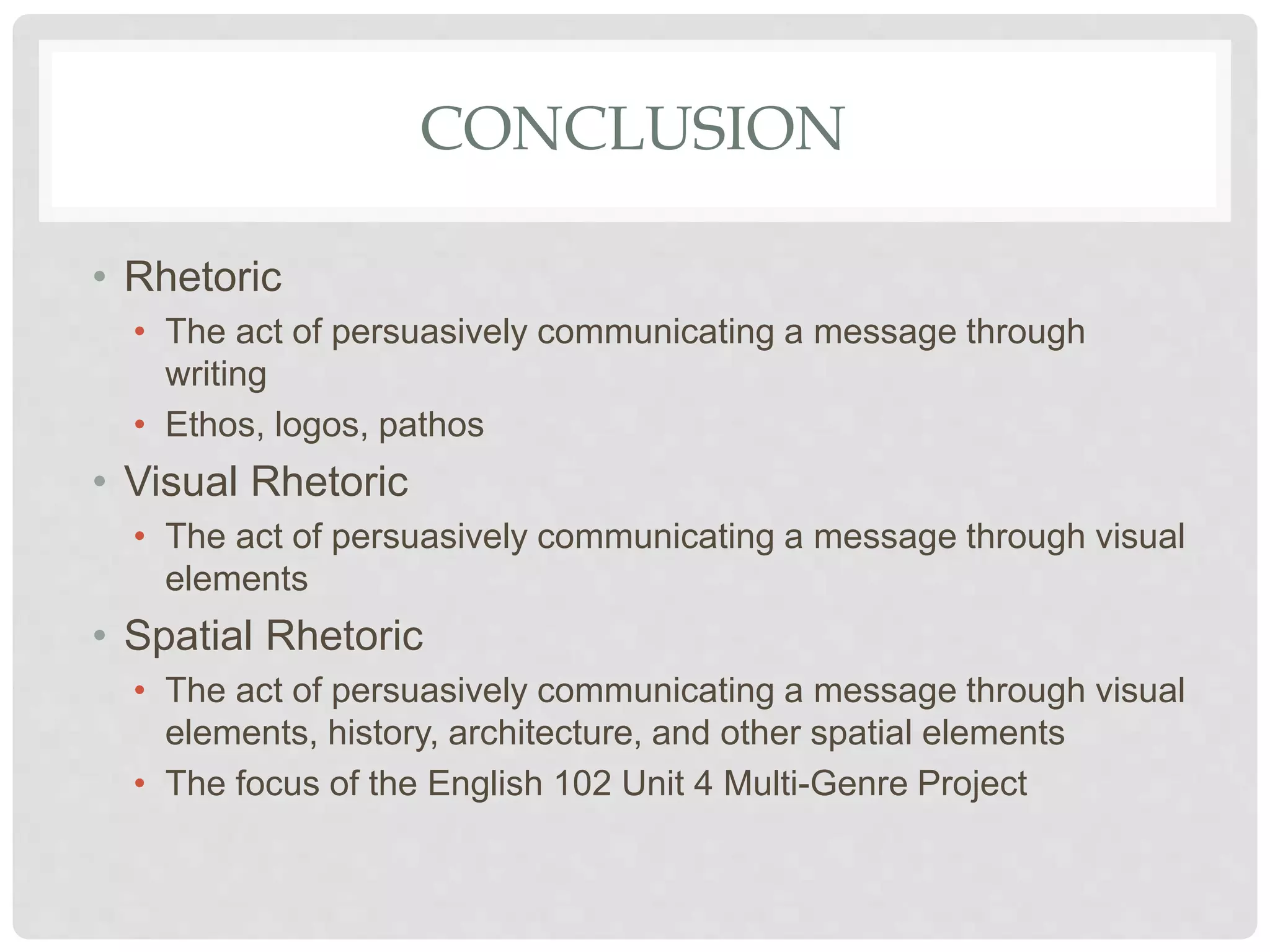 Spatial rhetoric | PPT
