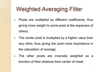 Smoothing Filters in Spatial Domain | PPTX