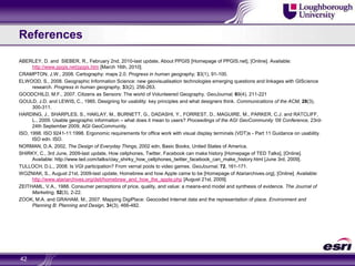 5	SummaryResearch AimHow volunteered information can be used with professional information to produce products and services of higher user value than either VGI or PGI alonePresented a simple languagePGIVGIVGLIDemonstrated how different user types perceive VGI differentProposal of research to demonstrate how volunteered information can provide value to the user over and above professional information40