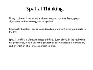 Application of Geographical concepts and Spatial Technology to the ...