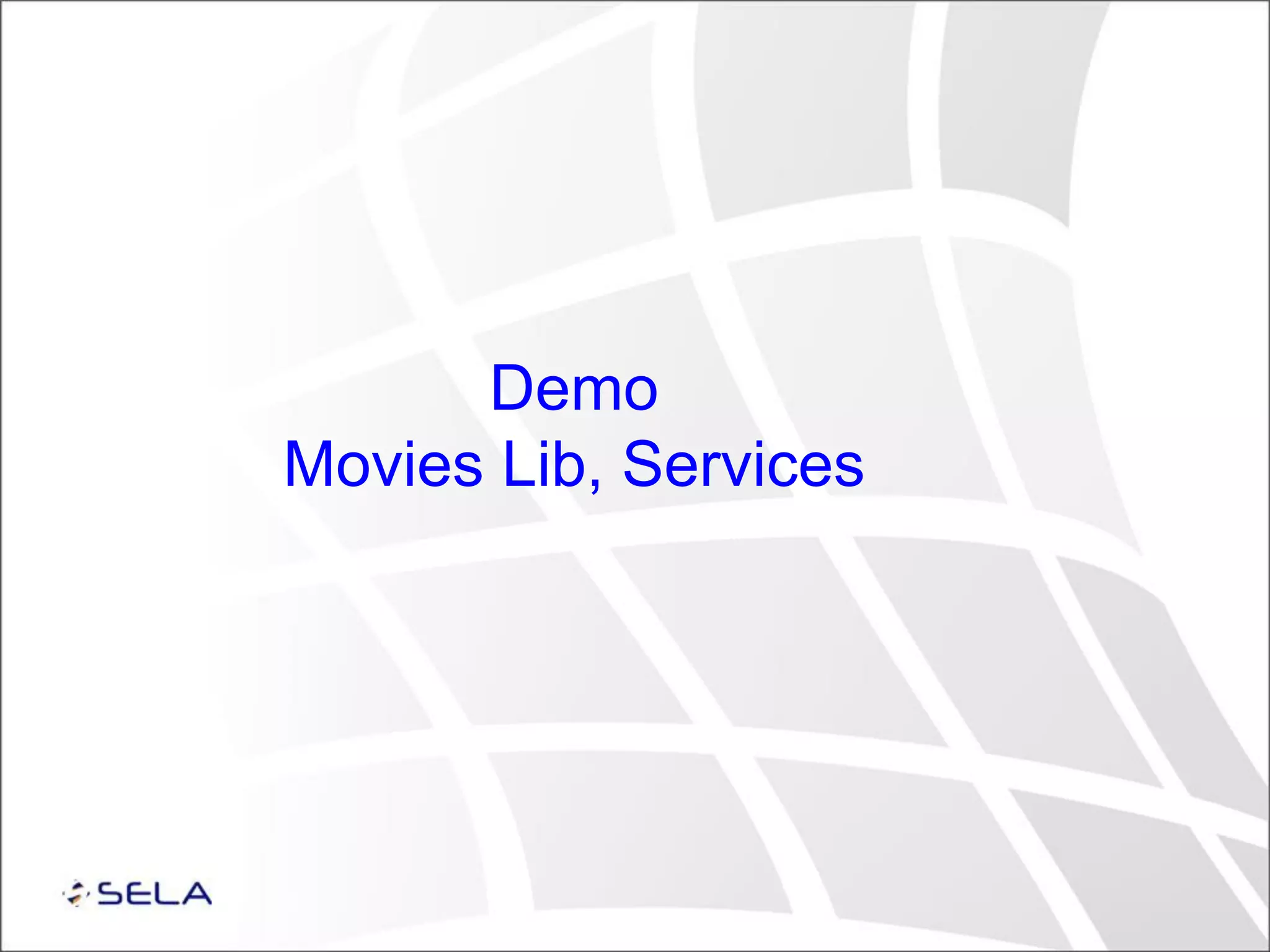 Demo Movies Lib, Services 