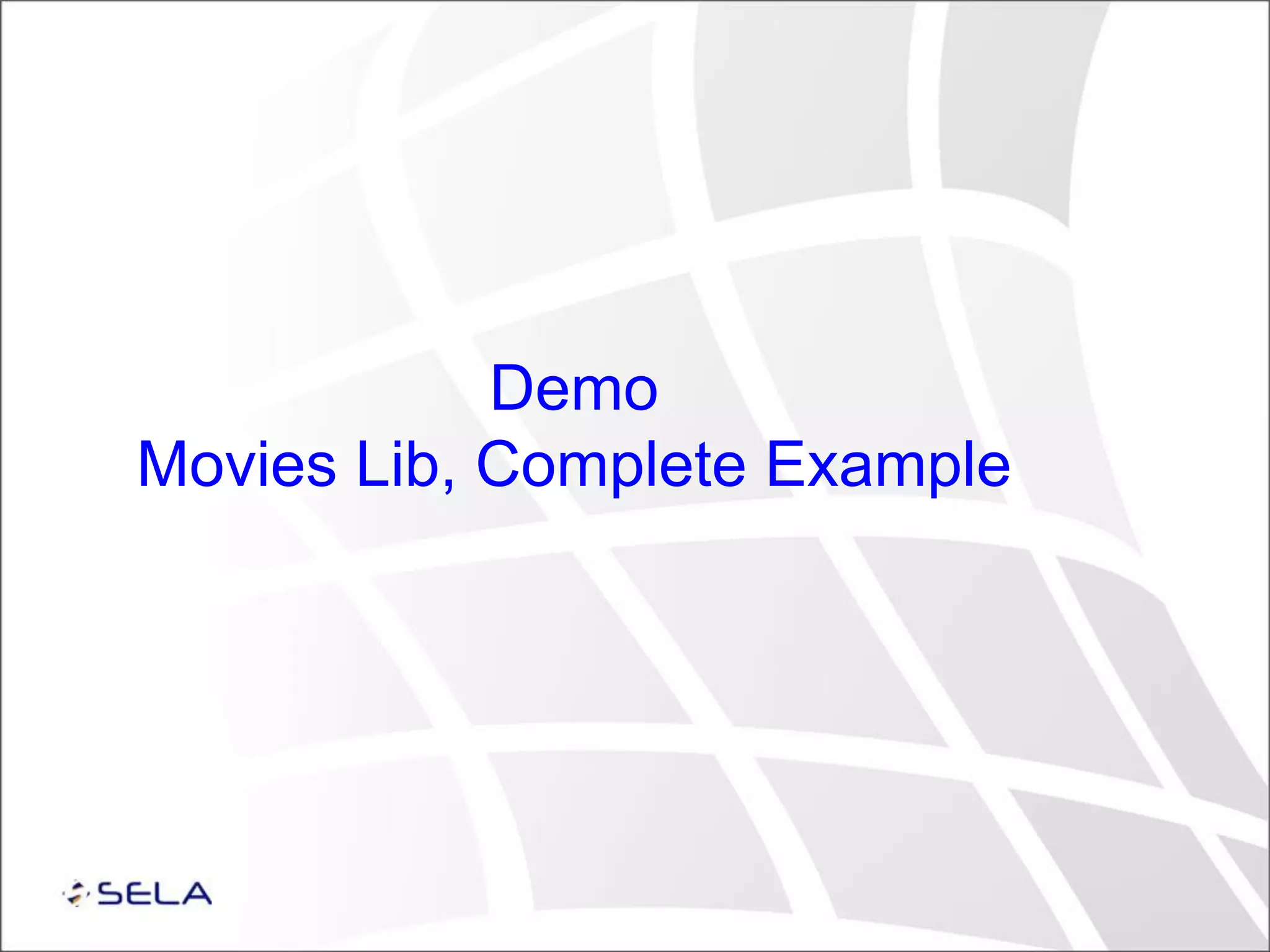 Demo Movies Lib, Complete Example 