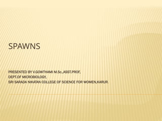 SPAWNS---MICROBIOLOGY----TYPES--MASTER CULTURE.pptx