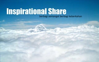 Inspirational Share
          berbagi semangat berbagi keberkahan
 