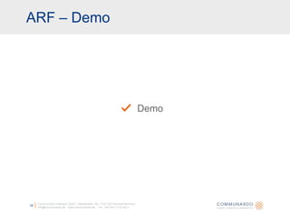 ARF – DemoCommunardo Software GmbH · Kleiststraße 10a · D-01129 Dresden/Germanyinfo@communardo.de · www.communardo.de ·  Tel. +49 (351) 8 33 82-010Demo