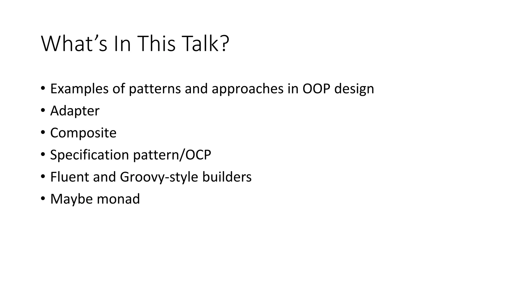 Design patterns in modern c ppt