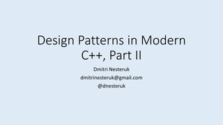Design Patterns in Modern C++ | PDF