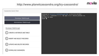 http://www.planetcassandra.org/try-cassandra/
 
