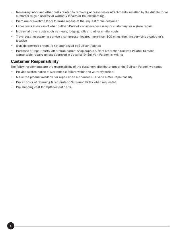 Sullivan Palatek Product Book