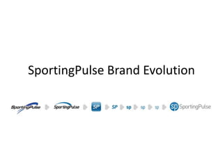 SportingPulse Brand Evolution
 