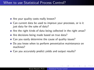 tability 
Nicola Mezzetti, Ph.D. Statistical Process Control 
 