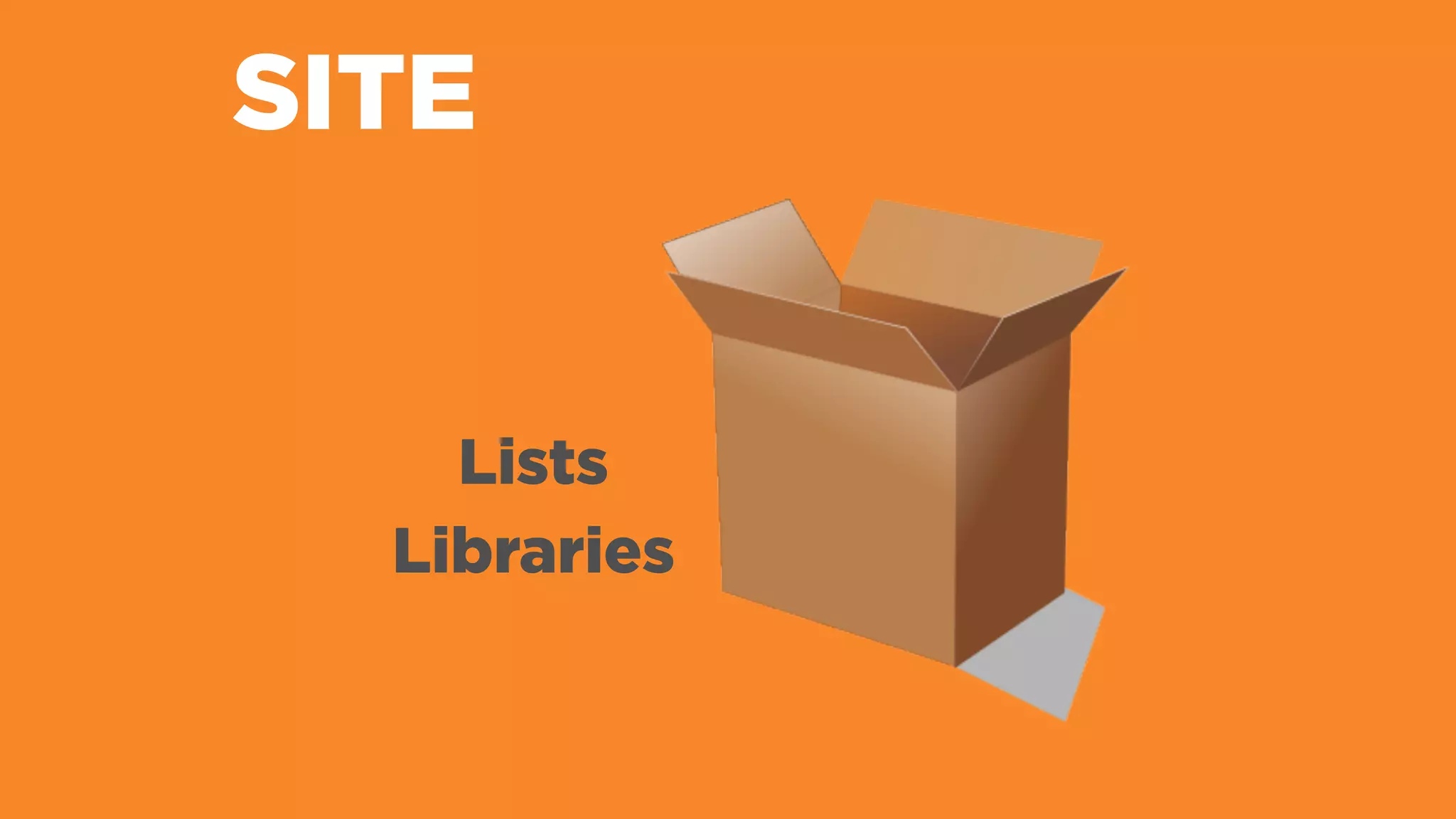 SITE
Lists
Libraries
 