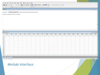 Minitab Interface

 