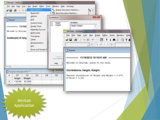 Minitab
Application

 