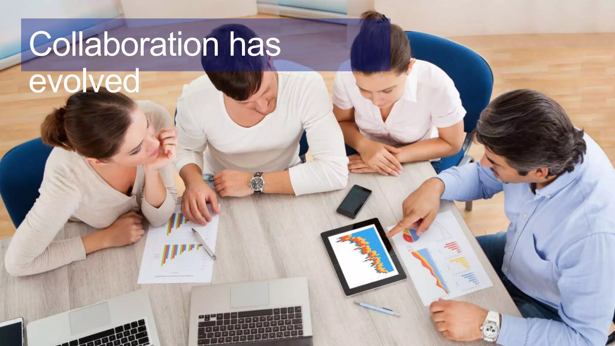 Collaboration has
evolved
 