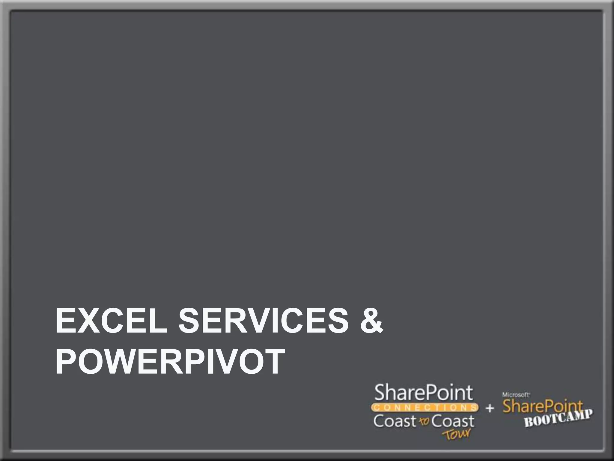 Excel Services & PowerPivot